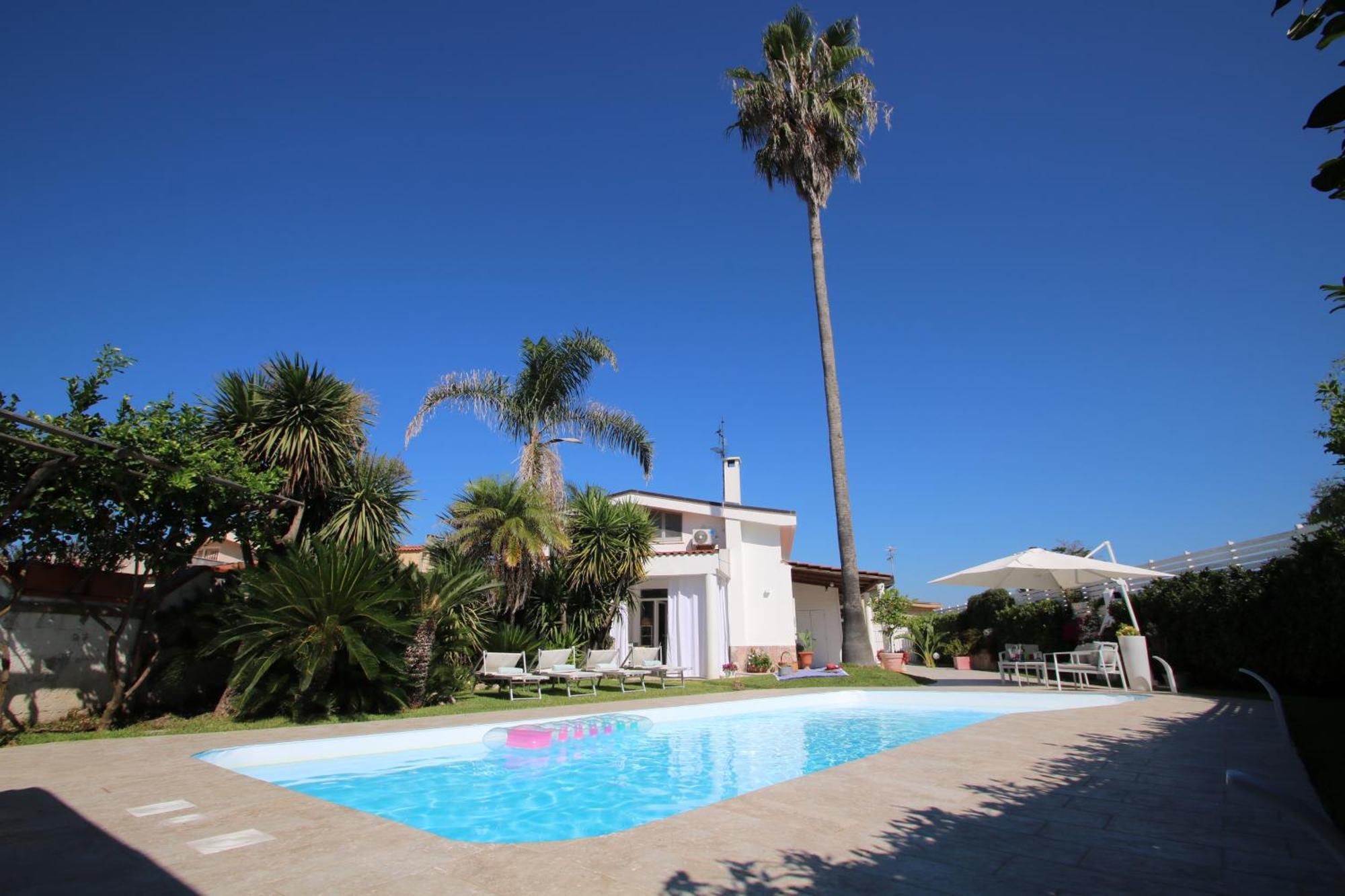 Edri Beach House - Villa Con Piscina Pontecagnano Ngoại thất bức ảnh