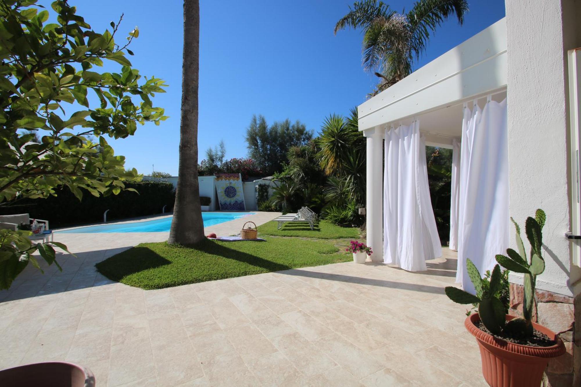 Edri Beach House - Villa Con Piscina Pontecagnano Ngoại thất bức ảnh